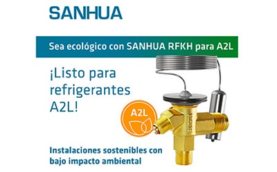 RFKH20 la nueva serie de SANHUA es apta para refrigerantes A2L